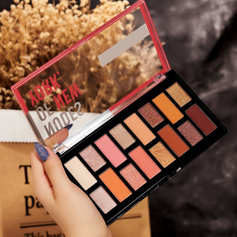 16 Color Warm Tone Matte Shimmer Eyeshadow Palette 3