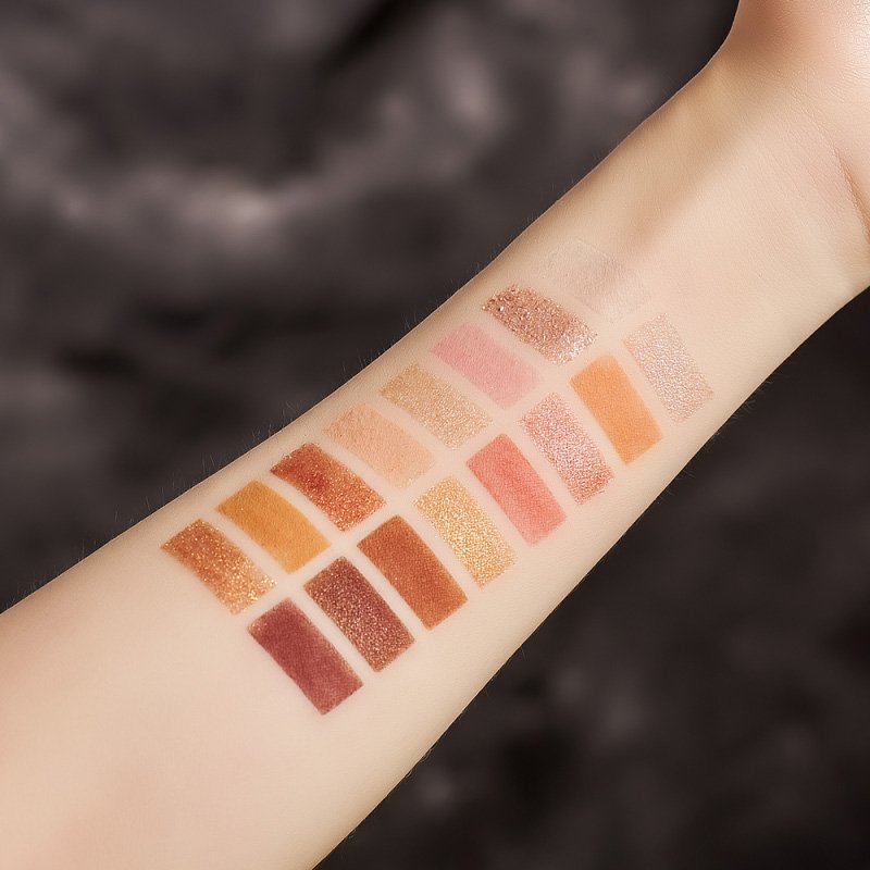 16 Color Warm Tone Matte Shimmer Eyeshadow Palette 4